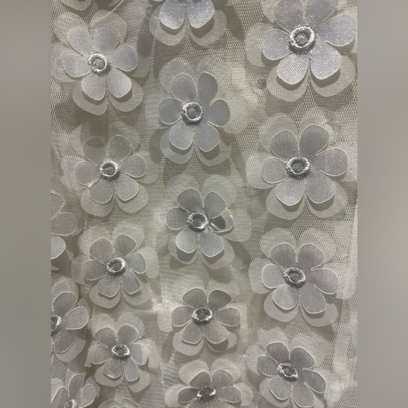 Sheer Blouse with Flowers - Picture 3 of 4